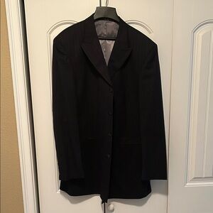 Karl Kani Blue Pinstripe Men's suit 44L coat and 35 waist 34 long pants